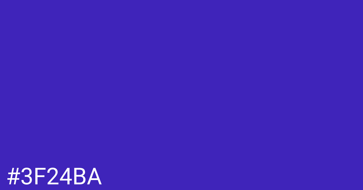 Hex color #3f24ba graphic