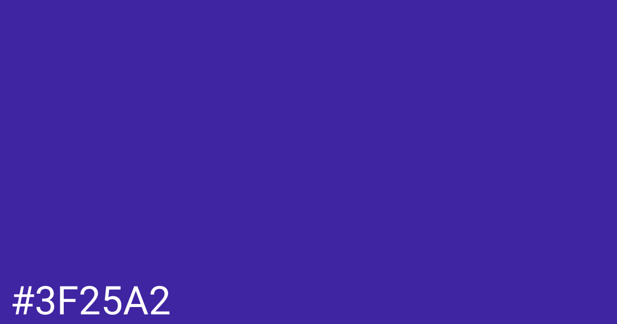 Hex color #3f25a2 graphic