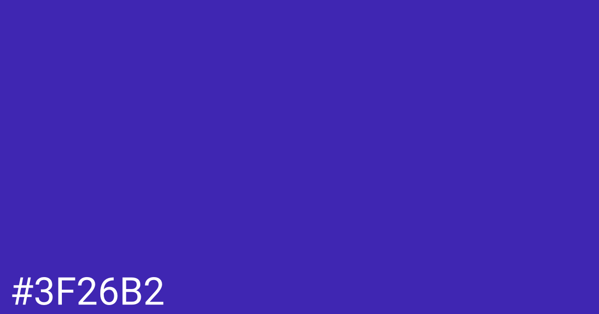 Hex color #3f26b2 graphic