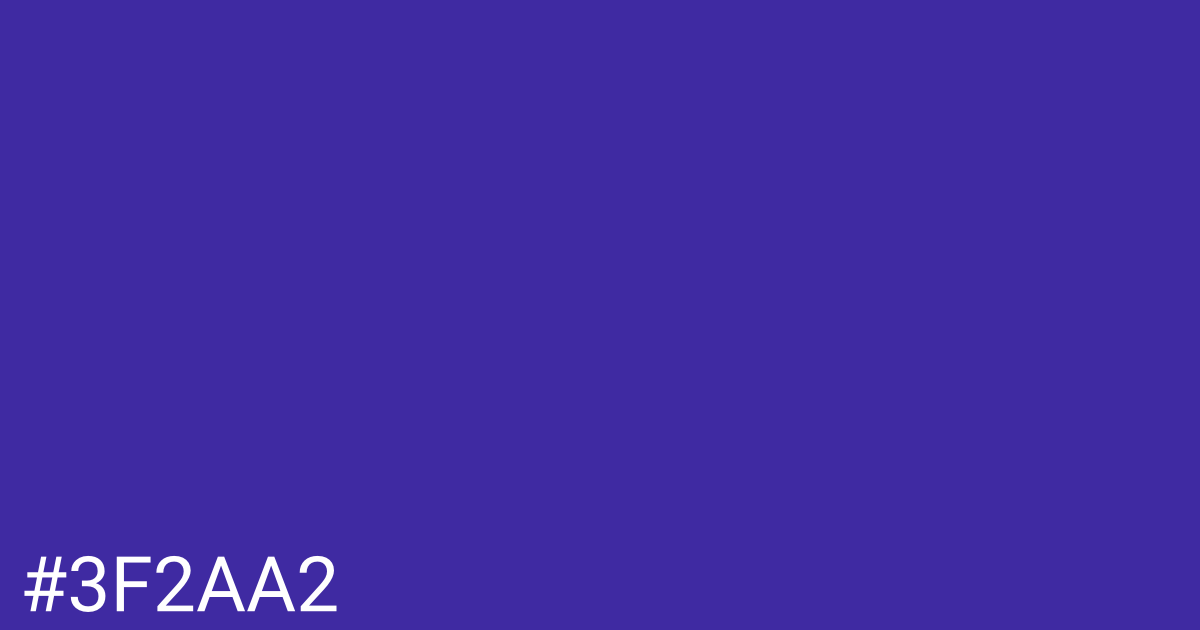 Hex color #3f2aa2 graphic