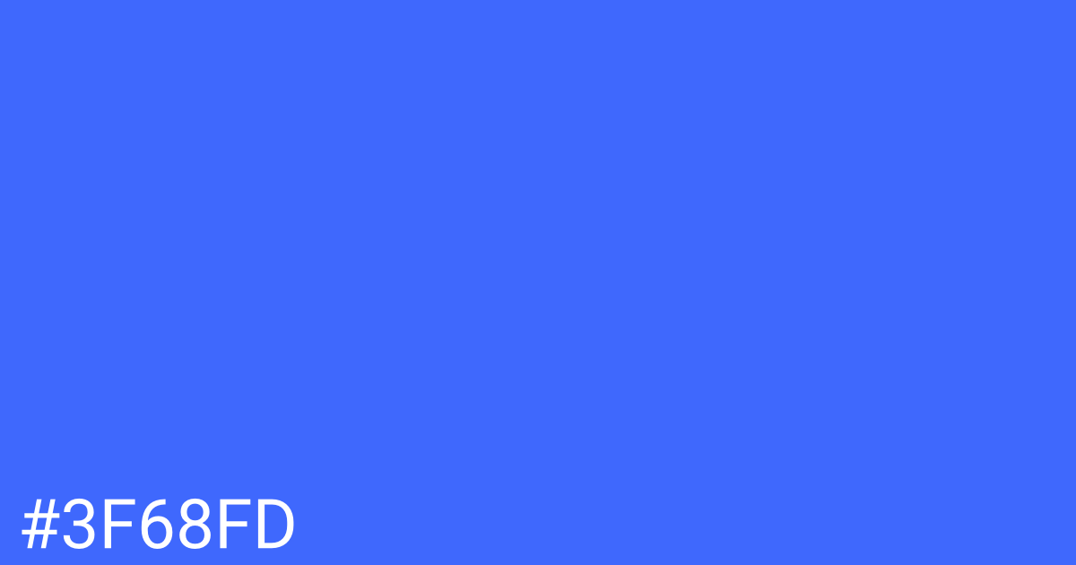 Hex color #3f68fd graphic