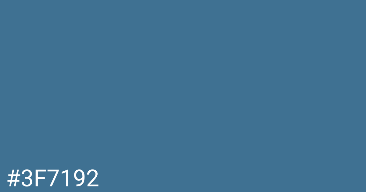 Hex color #3f7192 graphic