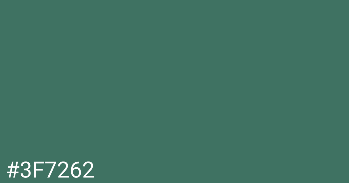 Hex color #3f7262 graphic
