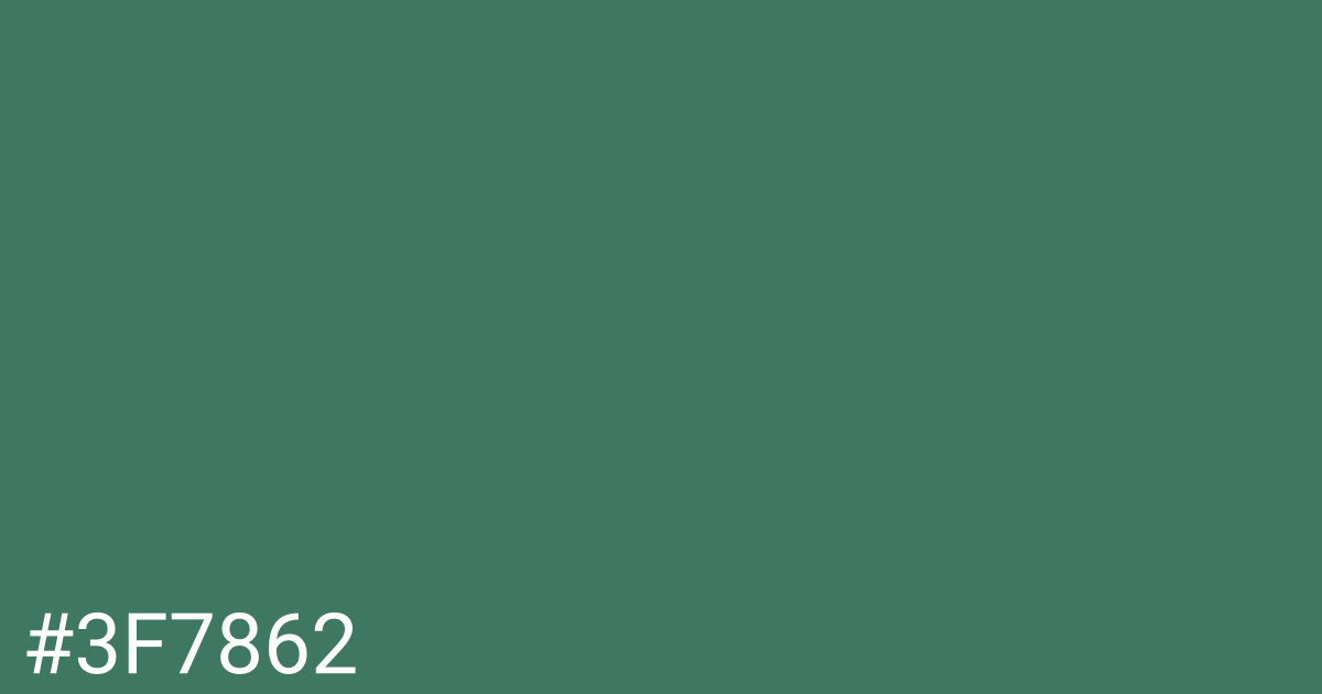 Hex color #3f7862 graphic