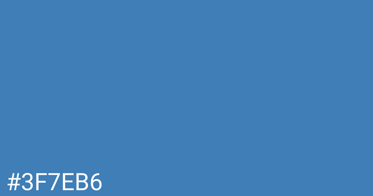 Hex color #3f7eb6 graphic