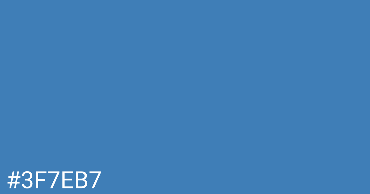 Hex color #3f7eb7 graphic