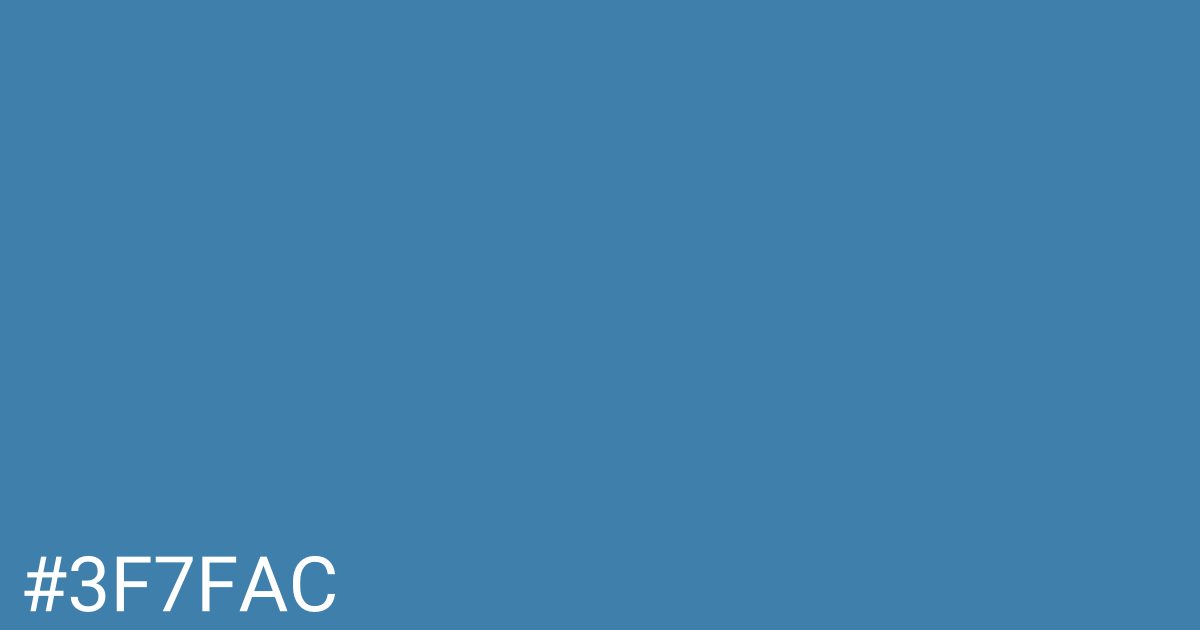 Hex color #3f7fac graphic