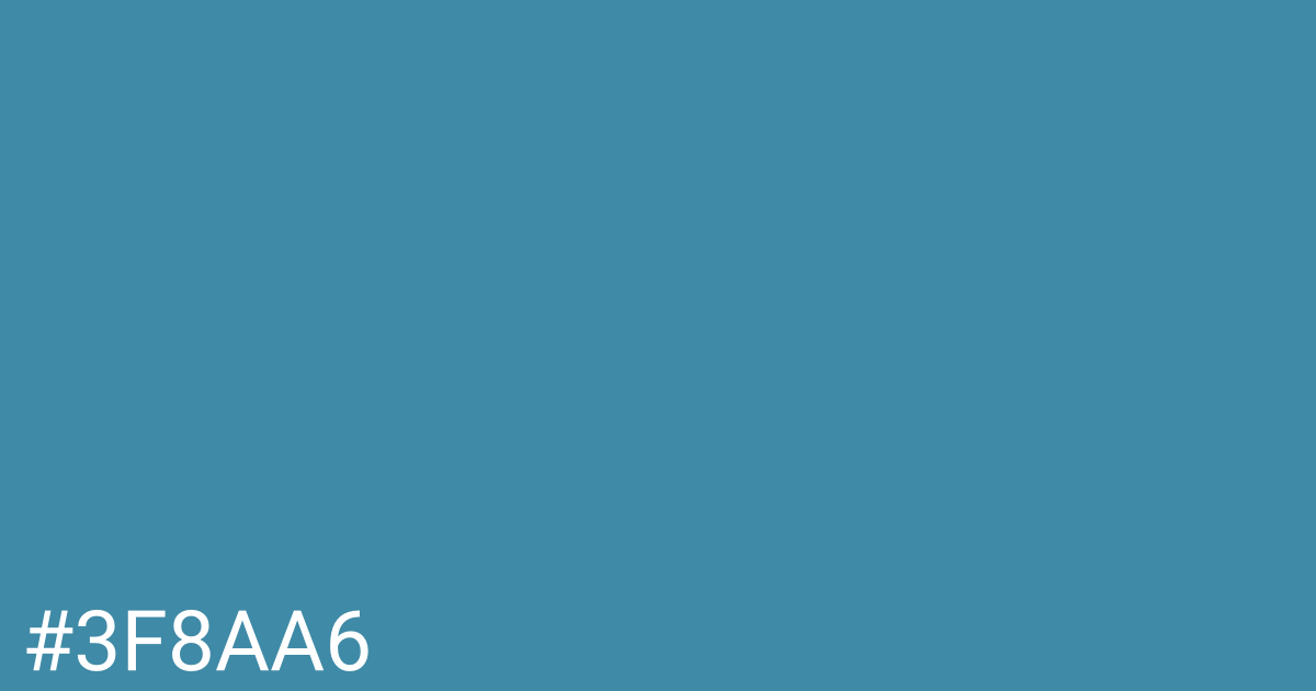 Hex color #3f8aa6 graphic