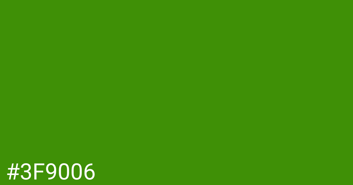 Hex color #3f9006 graphic
