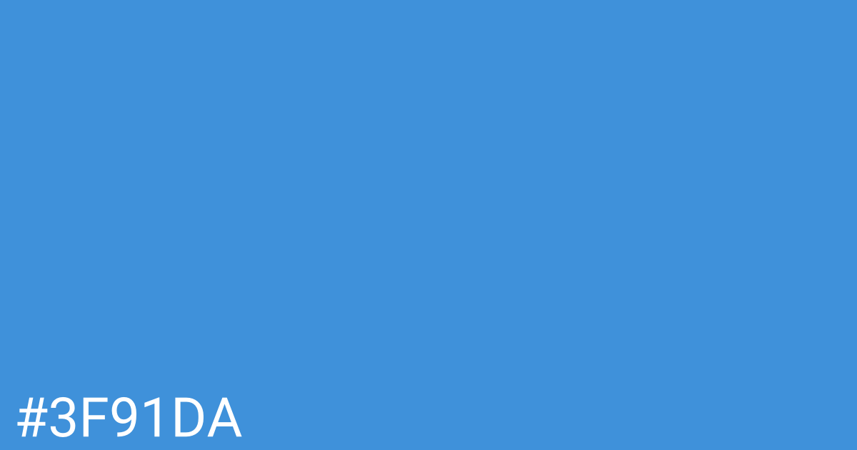 Hex color #3f91da graphic