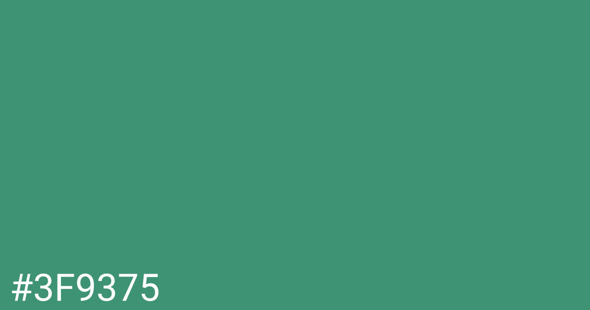 Hex color #3f9375 graphic