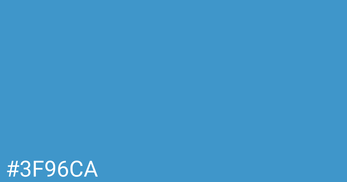 Hex color #3f96ca graphic
