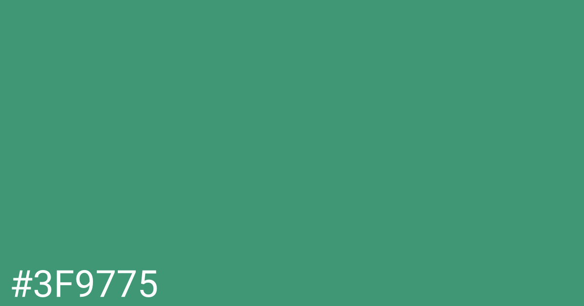 Hex color #3f9775 graphic