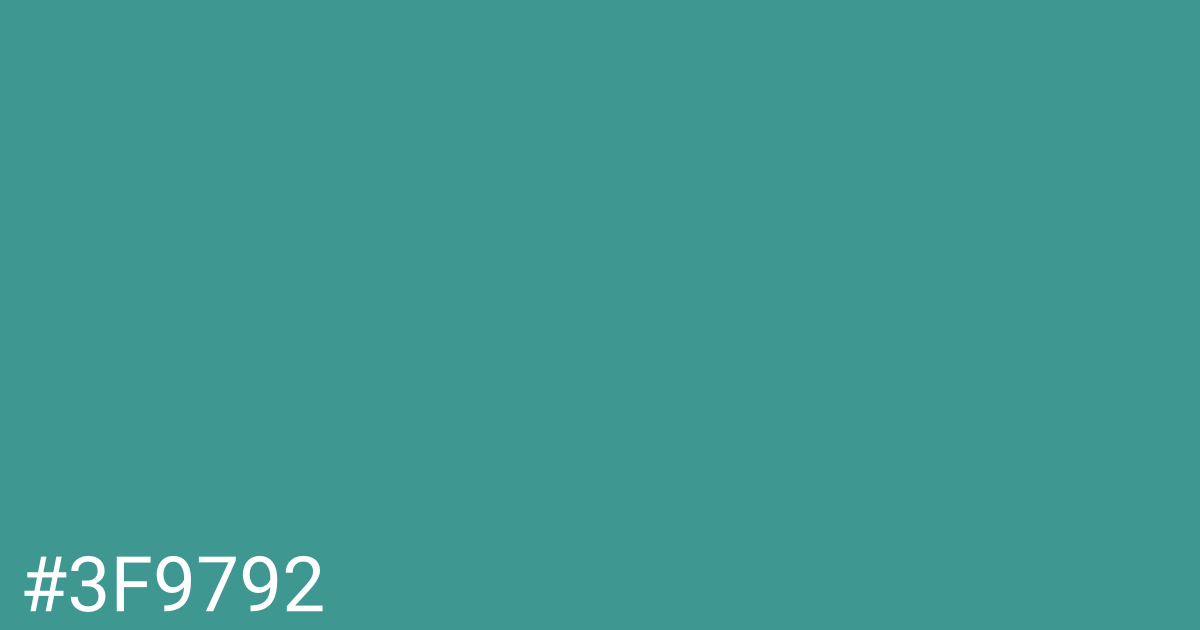 Hex color #3f9792 graphic