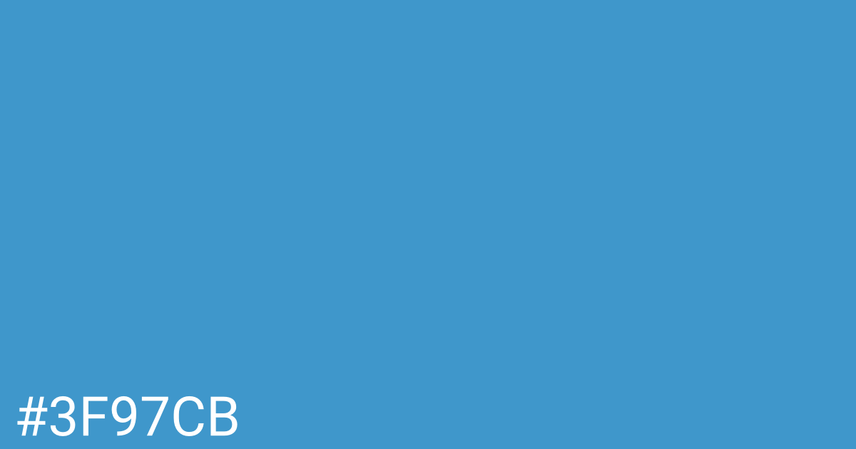 Hex color #3f97cb graphic