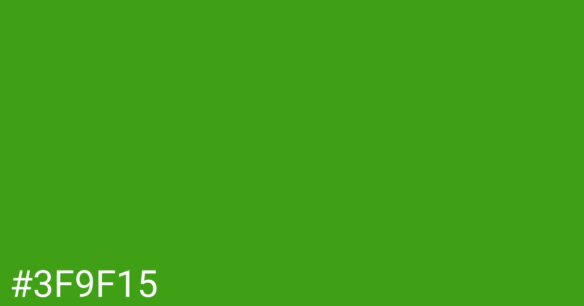Hex color #3f9f15 graphic