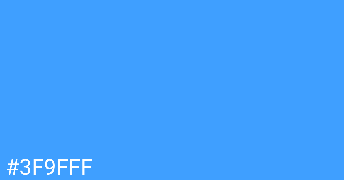 Hex color #3f9fff graphic