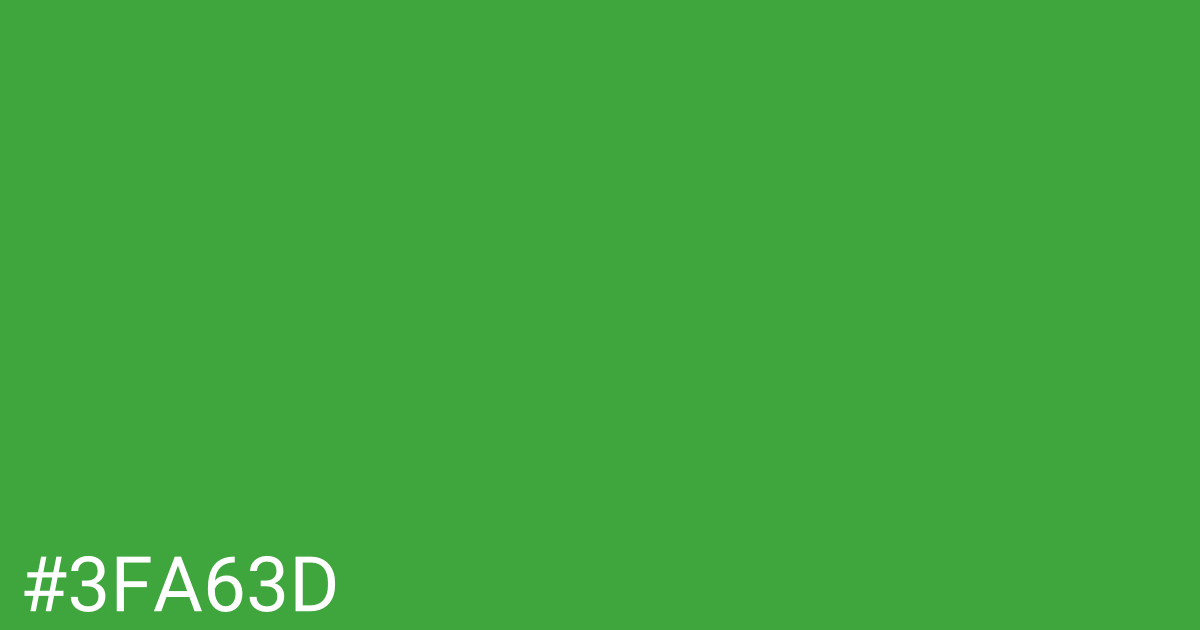 Hex color #3fa63d graphic