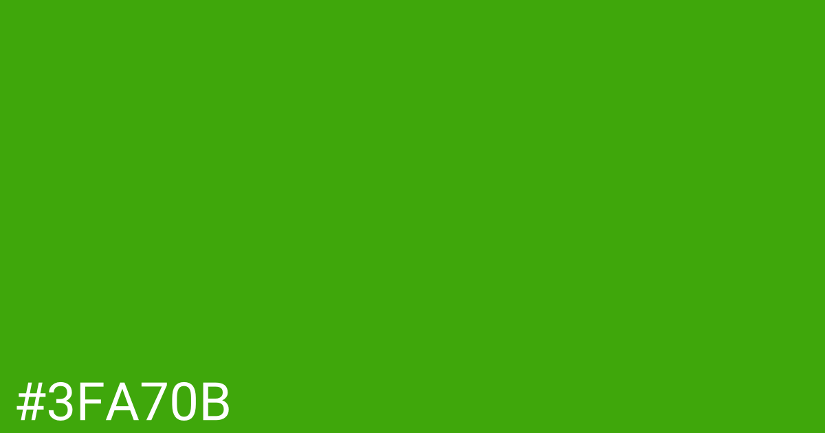 Hex color #3fa70b graphic