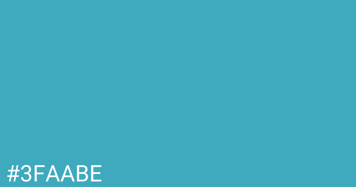 Hex color #3faabe graphic