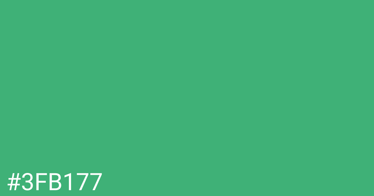 Hex color #3fb177 graphic