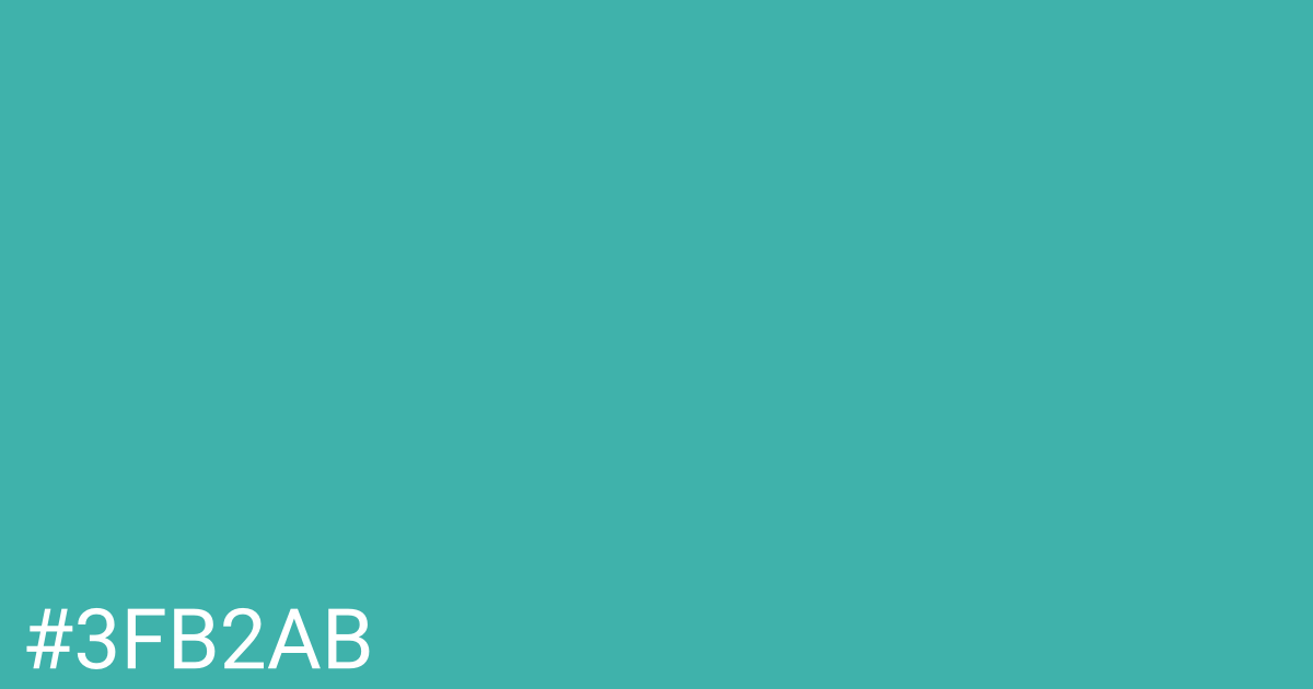 Hex color #3fb2ab graphic