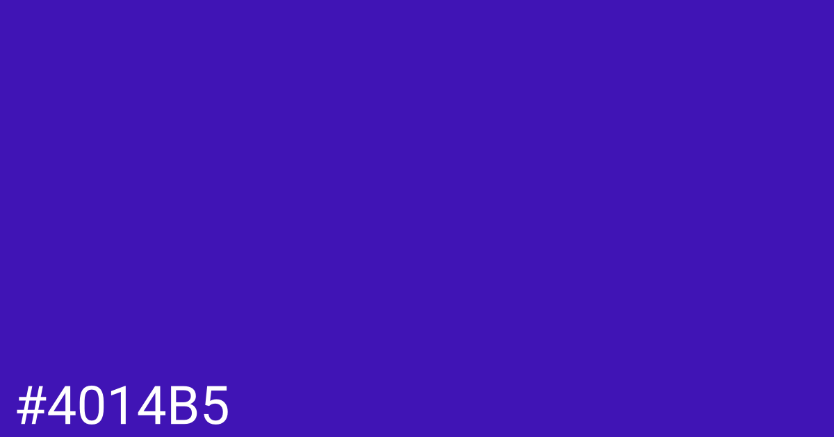Hex color #4014b5 graphic