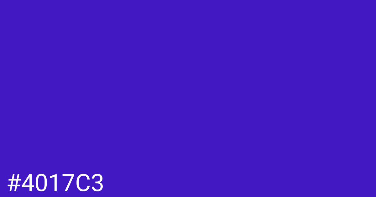 Hex color #4017c3 graphic