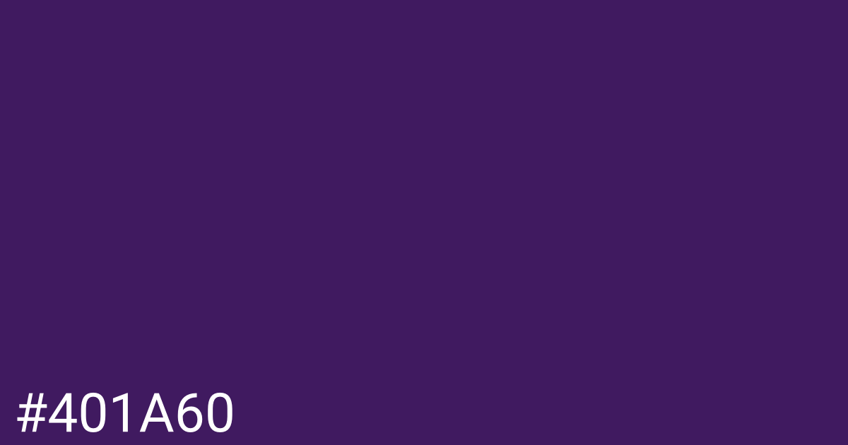Hex color #401a60 graphic