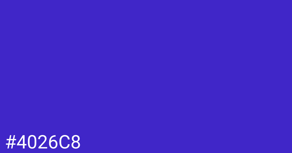 Hex color #4026c8 graphic