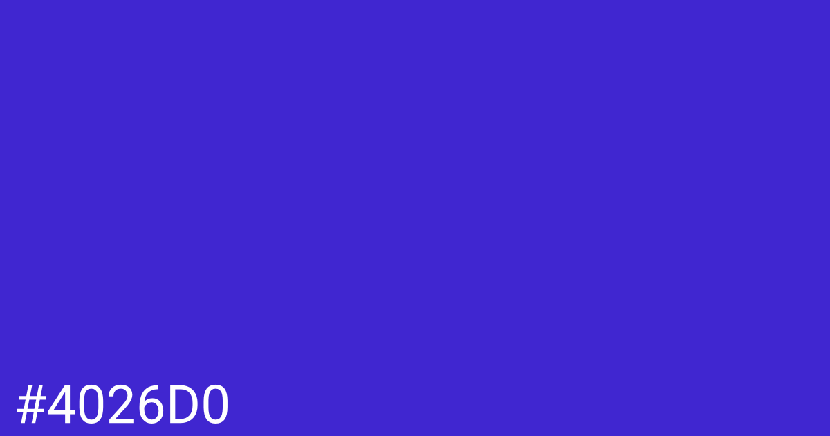 Hex color #4026d0 graphic