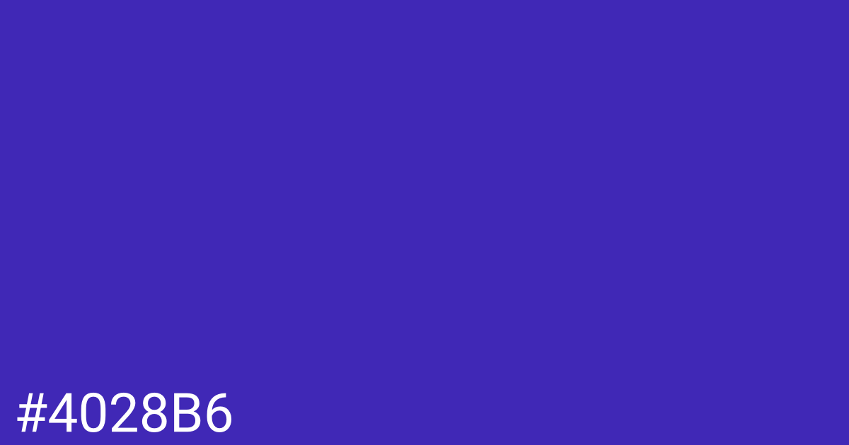 Hex color #4028b6 graphic