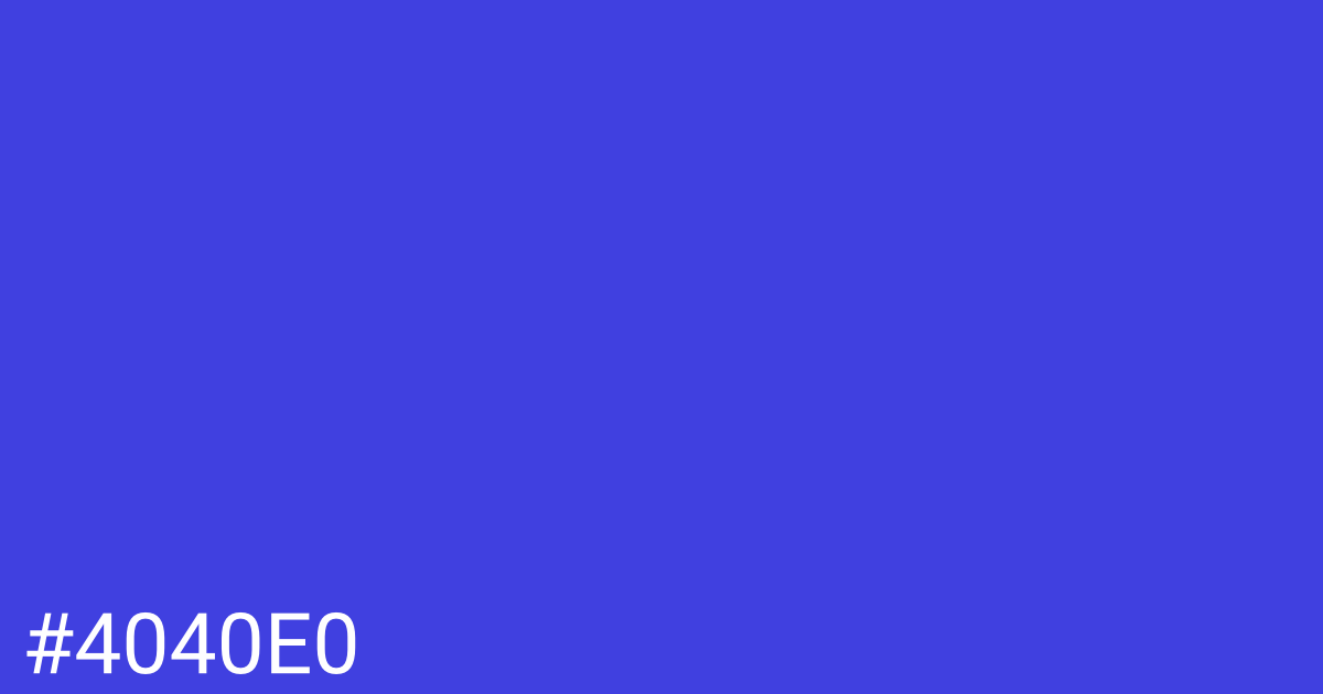 Hex color #4040e0 graphic