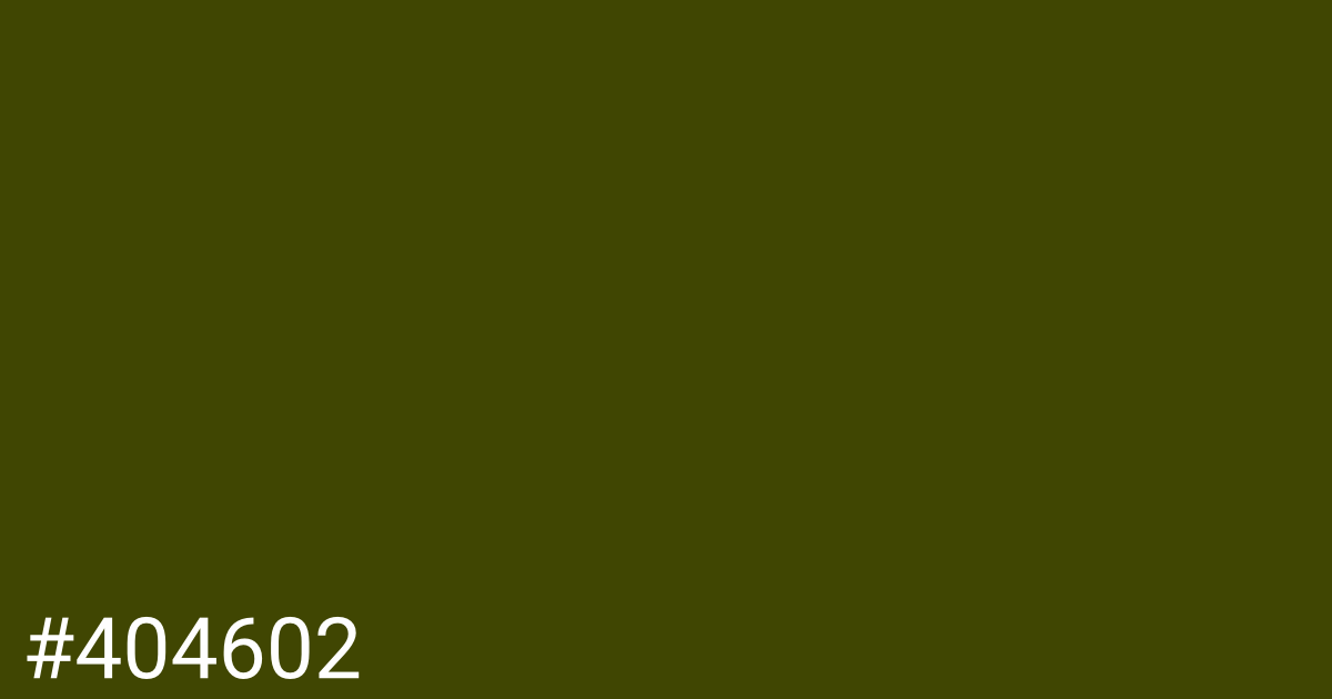 Hex color #404602 graphic