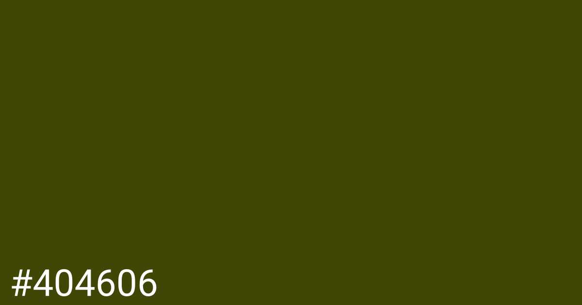 Hex color #404606 graphic