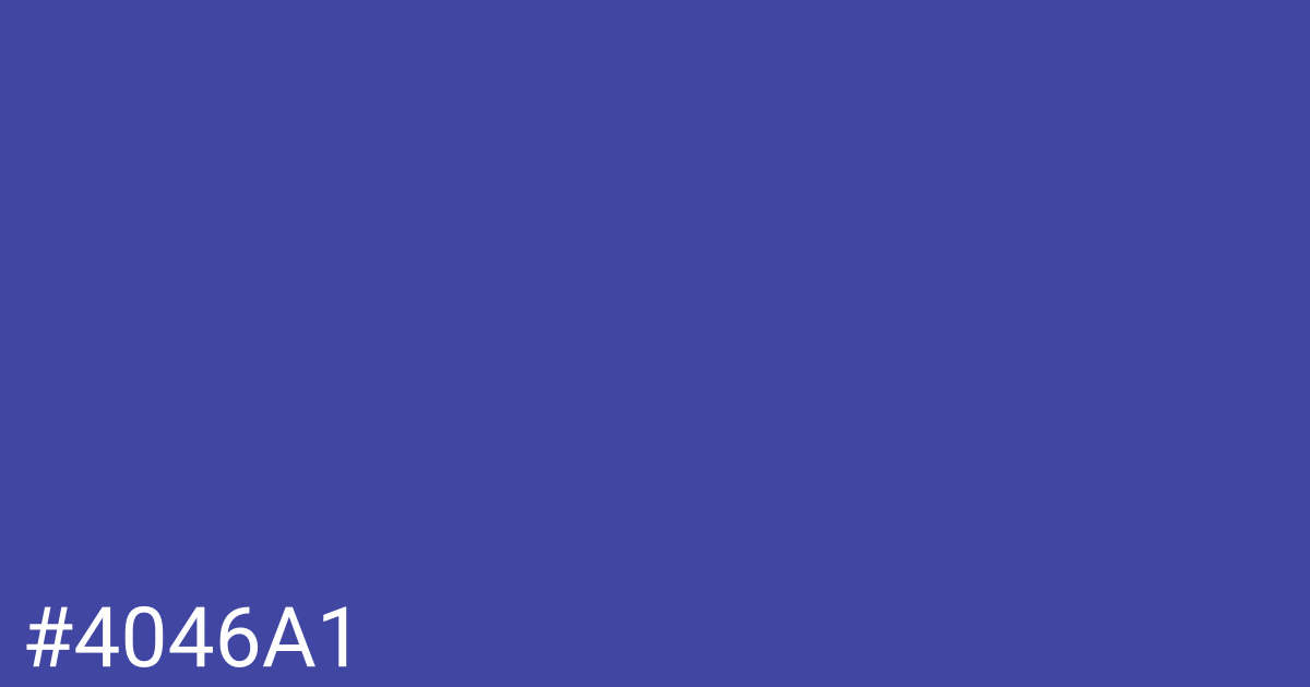 Hex color #4046a1 graphic