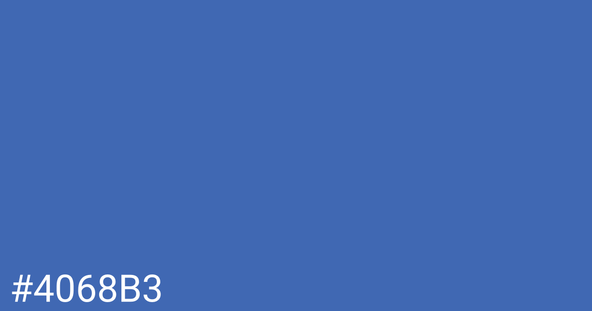 Hex color #4068b3 graphic