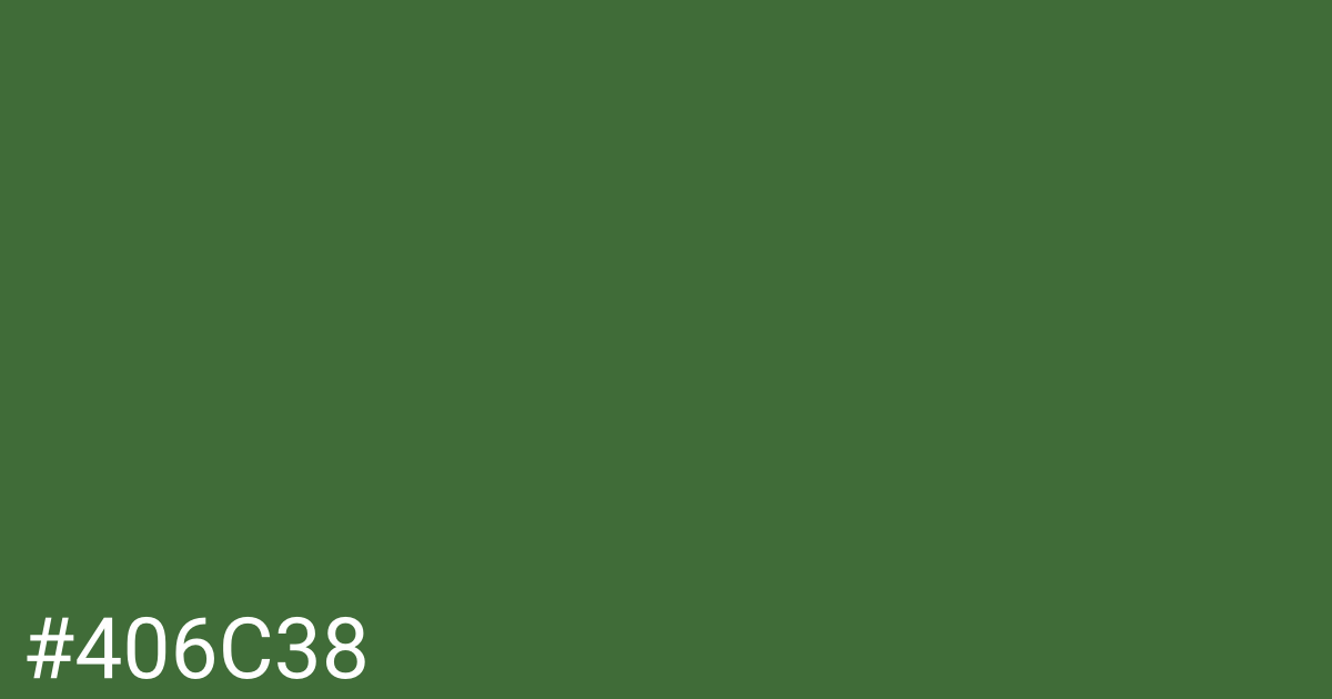 Hex color #406c38 graphic