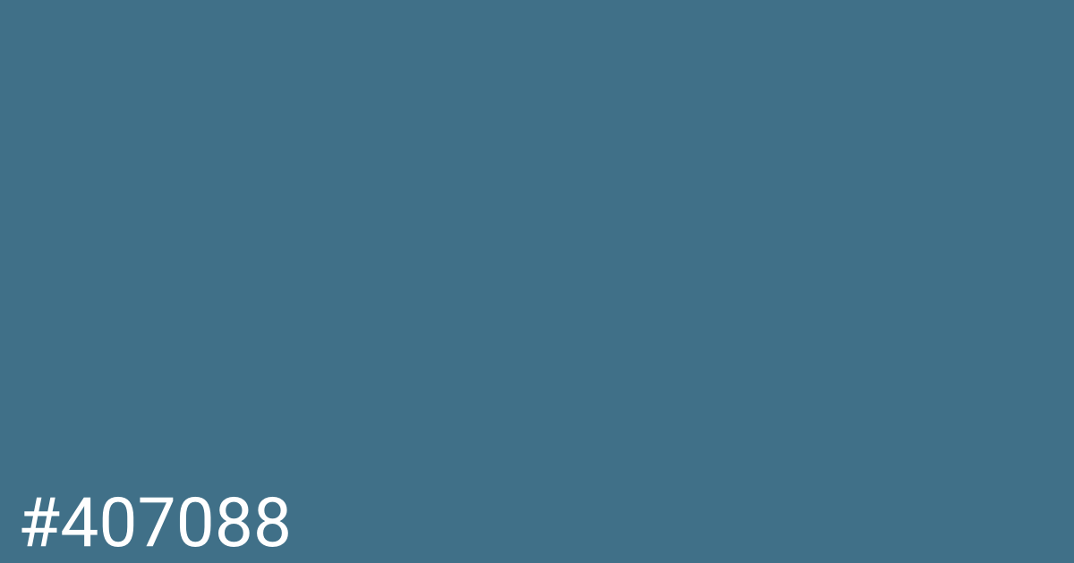 Hex color #407088 graphic