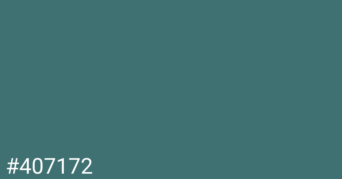 Hex color #407172 graphic