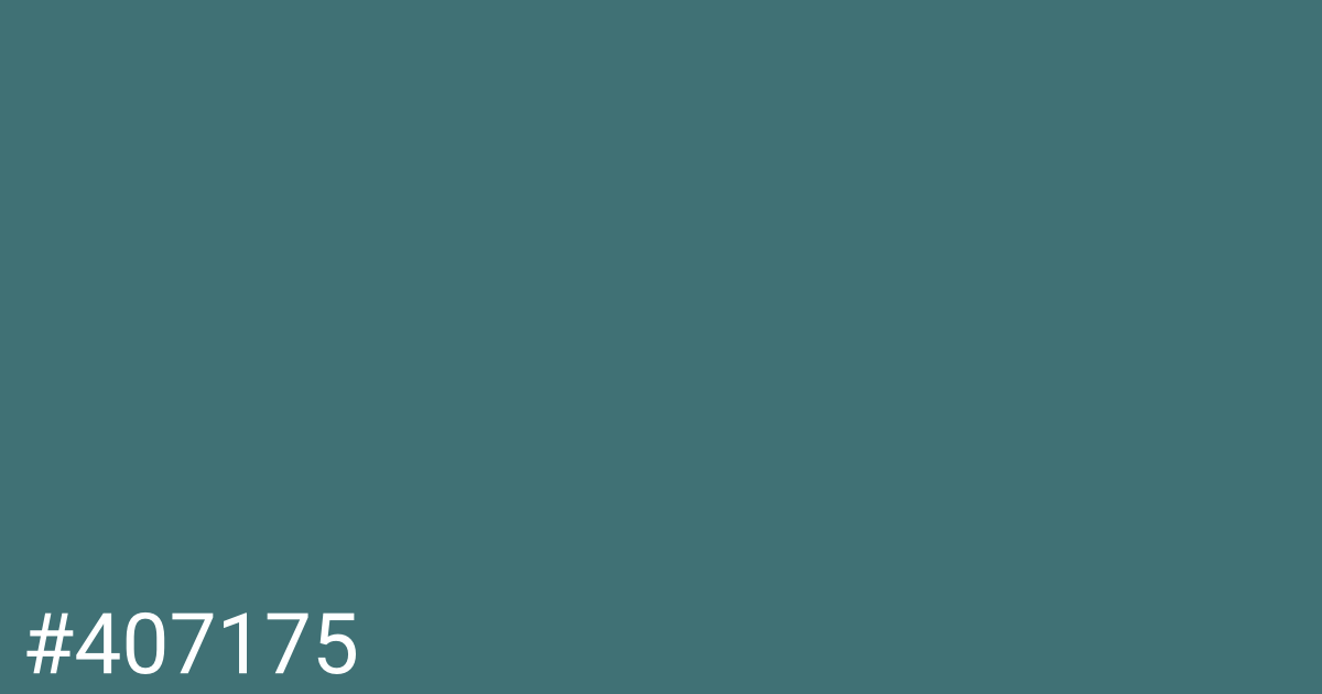 Hex color #407175 graphic