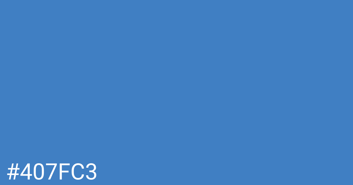 Hex color #407fc3 graphic
