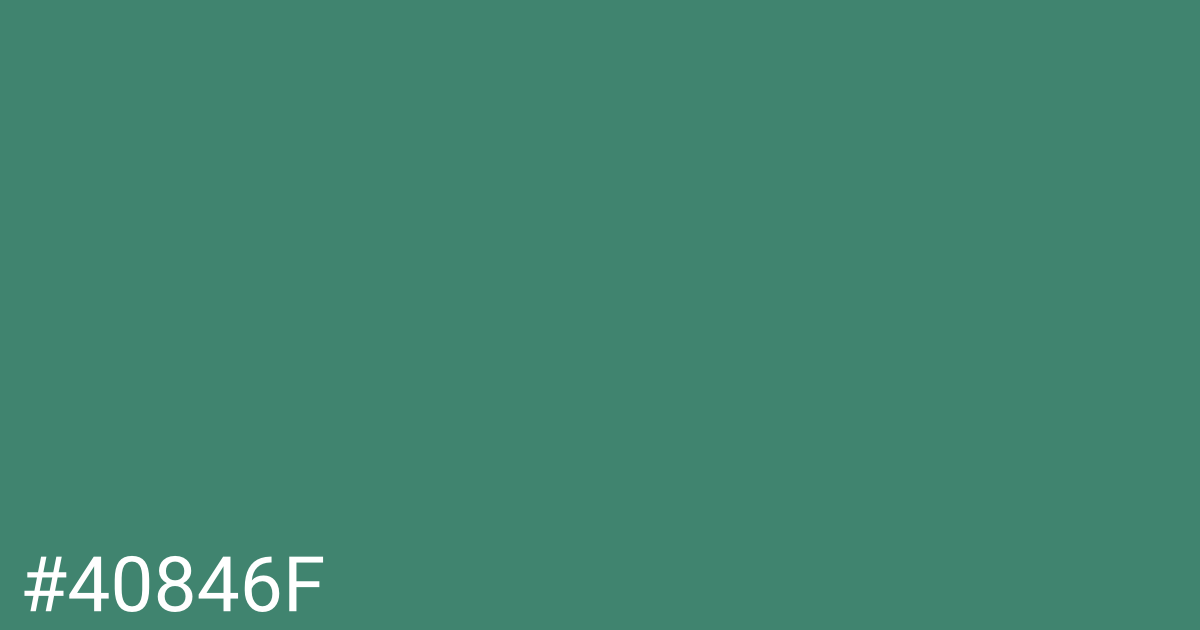 Hex color #40846f graphic