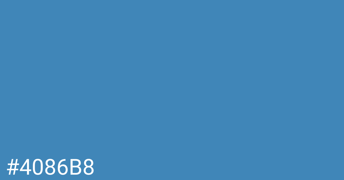 Hex color #4086b8 graphic