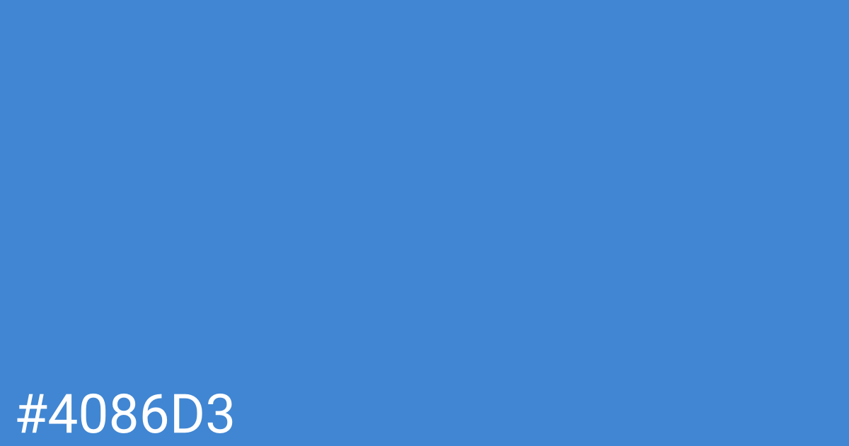 Hex color #4086d3 graphic