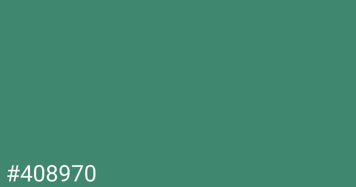 Hex color #408970 graphic