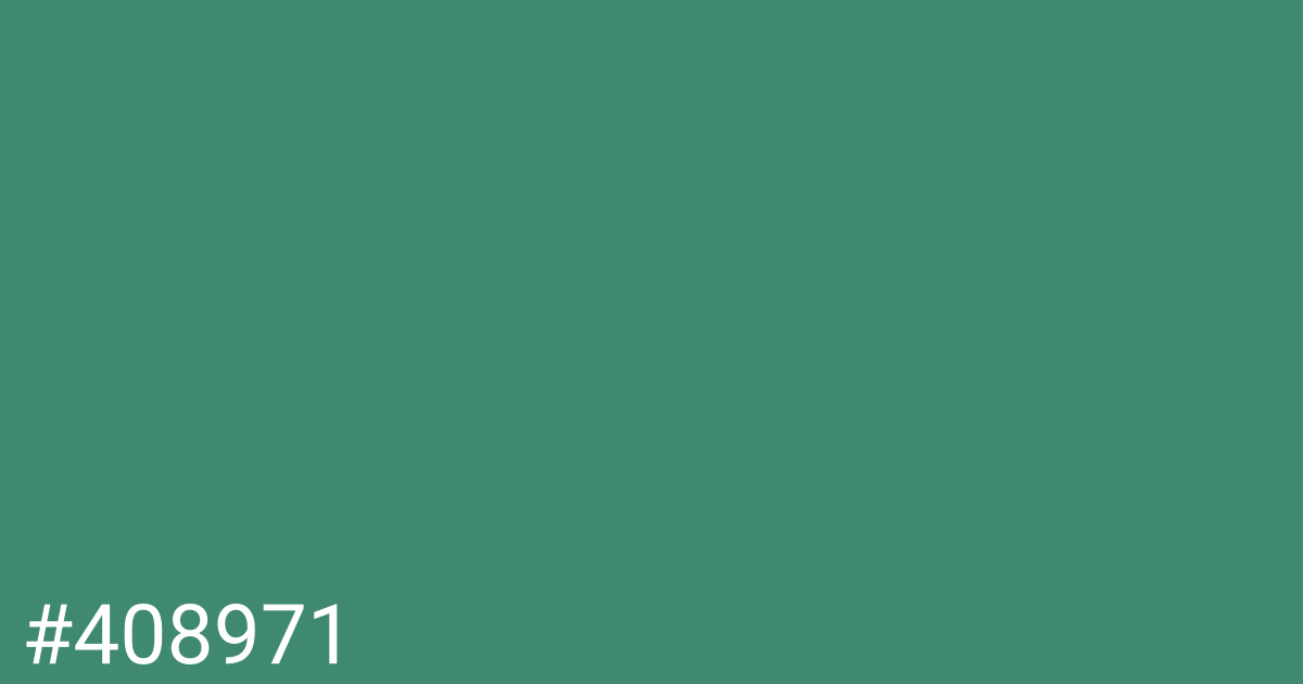 Hex color #408971 graphic