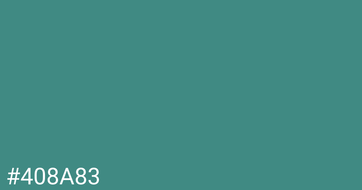 Hex color #408a83 graphic