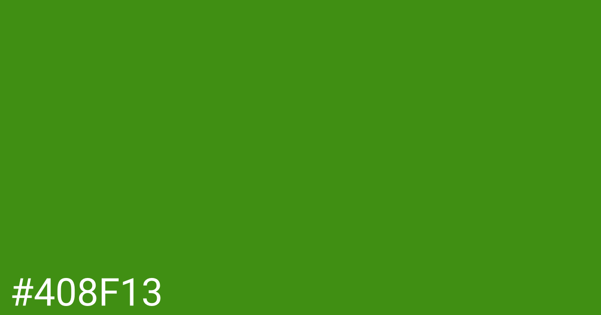 Hex color #408f13 graphic