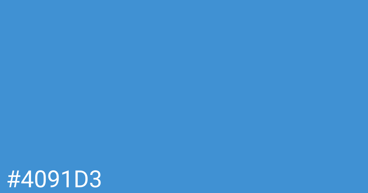 Hex color #4091d3 graphic